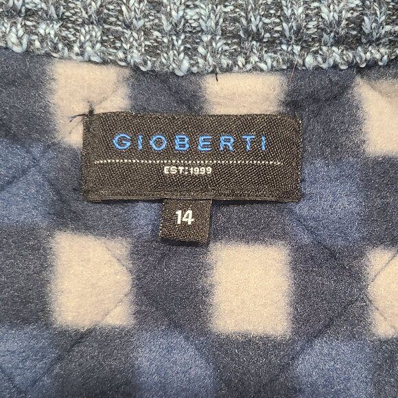 Gioberti Boy's Knitted Full Zip Cardigan Sweater with Soft Brushed Flannel Linin - Picture 9 of 10